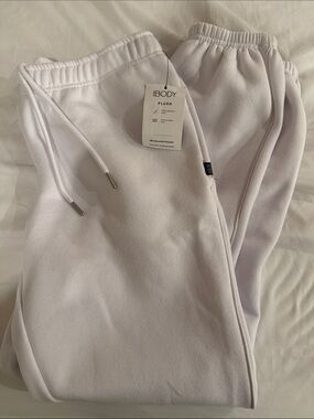 BRIDE - White Cotton On Body Plush Sweat Pants